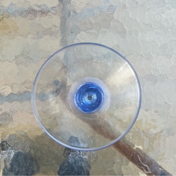 Bombay 6 Multicolored Champagne Flutes With Icy Ball Bubble Bead Stems Glasses - Picture 9 of 15